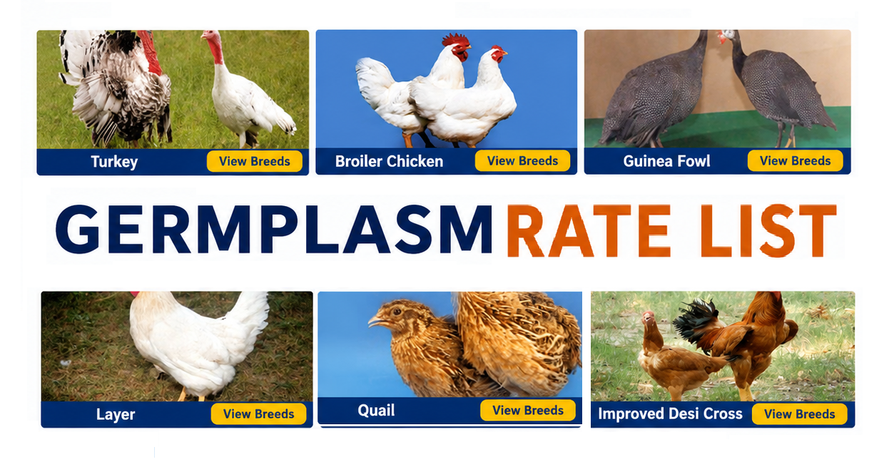 Rate List - Germplasm, Books and Feed Analysis